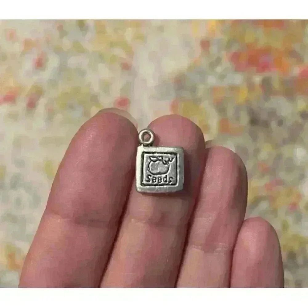 Cute Apple seed charm for charm bracelet